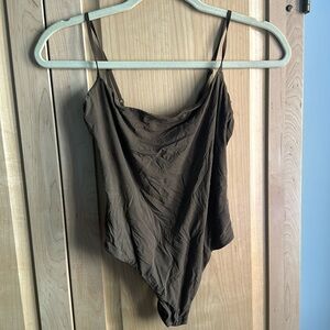 Skims Chocolate Brown Cami Bodysuit